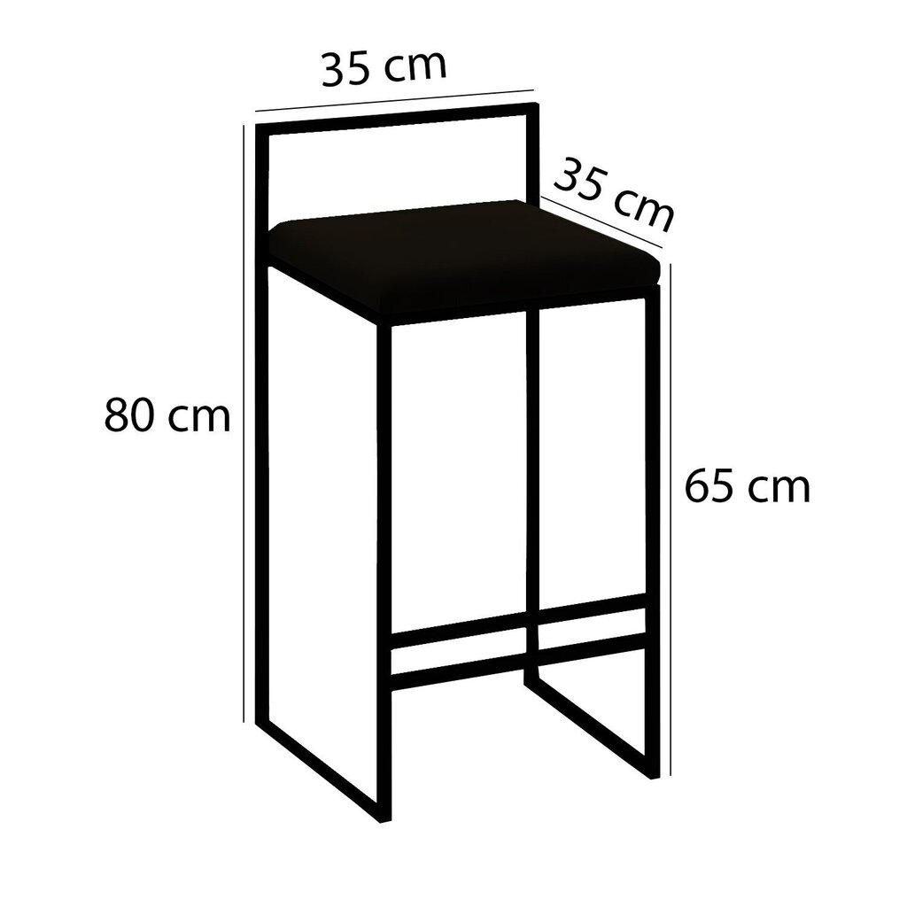 Baaritool Asir Nordic, hall hind ja info | Söögitoolid, baaritoolid | kaup24.ee