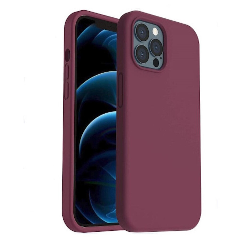 Riff Slim & Soft Silicone Soft Back Cover Case, Burgundy цена и информация | Telefoni kaaned, ümbrised | kaup24.ee