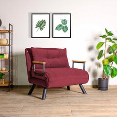 1 sėdynės sofa-lova Sando Single - Maroon цена и информация | Кресла в гостиную | kaup24.ee