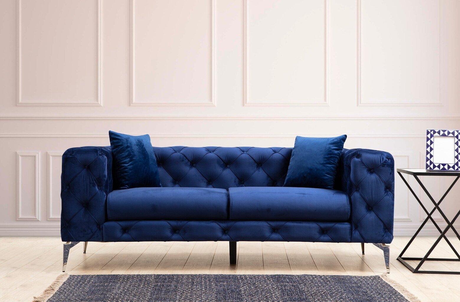 Kahekohaline diivan Atelier Del Sofa Como, sinine hind ja info | Diivanid ja diivanvoodid | kaup24.ee