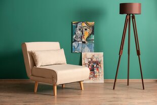 1 sėdynės sofa-lova Folde Single - Cream цена и информация | Кресла в гостиную | kaup24.ee