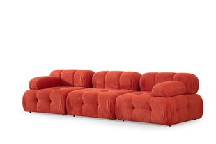 Kolmekohaline diivan Atelier Del Sofa Doblo, punane hind ja info | Diivanid ja diivanvoodid | kaup24.ee