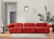 Kolmekohaline diivan Atelier Del Sofa Doblo, punane цена и информация | Diivanid ja diivanvoodid | kaup24.ee