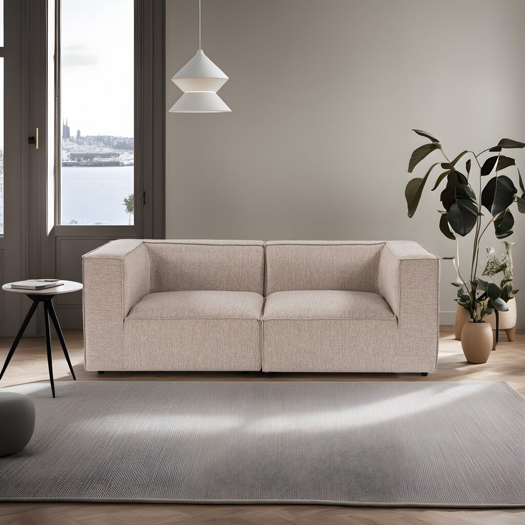 Kahekohaline diivan Atelier Del Sofa Sora 2, beež hind ja info | Diivanid ja diivanvoodid | kaup24.ee