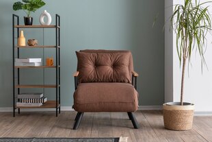 1 sėdynės sofa-lova Sando Single - Brown цена и информация | Кресла в гостиную | kaup24.ee