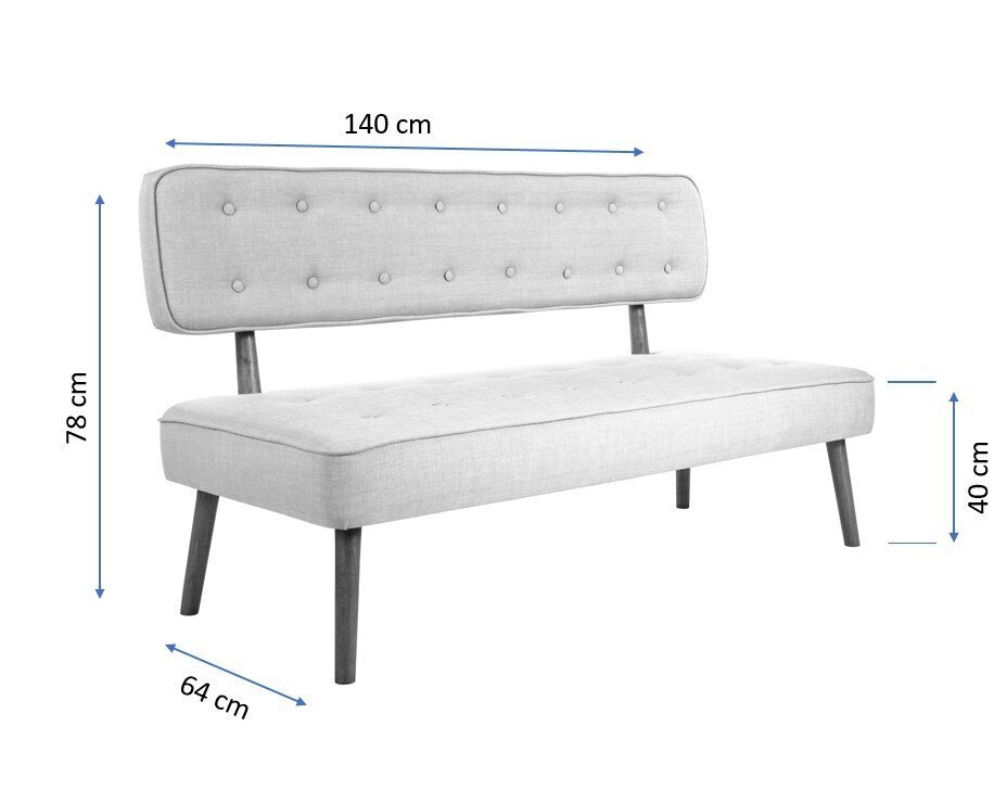 Kahekohaline diivan Atelier Del Sofa Westwood Loveseat, pruun hind ja info | Diivanid ja diivanvoodid | kaup24.ee