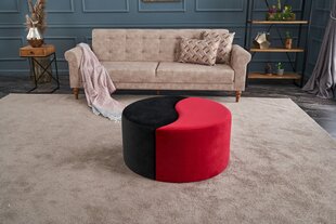 Pouffe Alis Puf - Red, Black цена и информация | Кресла-мешки и пуфы | kaup24.ee