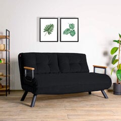 2 vietų sofa-lova Sando 2-Seater - Black цена и информация | Диваны | kaup24.ee