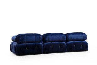 Kampinė sofa Bubble Velvet Blue L1-O1-1R-PUF цена и информация | Угловые диваны | kaup24.ee