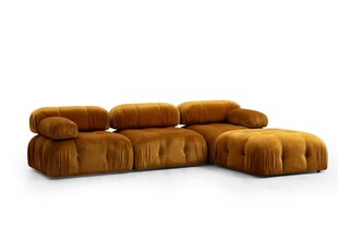 Kampinė sofa Bubble Corner ( L1-O1-1R -Puf) - Mustard цена и информация | Угловые диваны | kaup24.ee