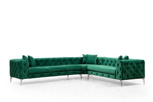 Kampinė sofa Como Right - Green цена и информация | Угловые диваны | kaup24.ee