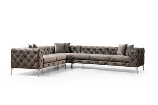 Kampinė sofa Como Left - Anthracite цена и информация | Угловые диваны | kaup24.ee