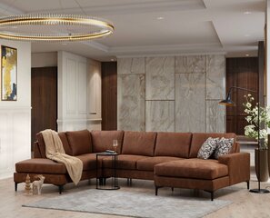 Kampinė sofa Porto Corner (EOT-C-02-CHL) - Camel цена и информация | Угловые диваны | kaup24.ee