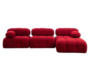 Kampinė sofa Bubble Corner ( L1-O1-1R -Puf) - Red цена и информация | Угловые диваны | kaup24.ee