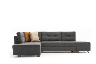 Kampinė sofa-lova Manama Corner Sofa Bed Left - Anthracite цена и информация | Угловые диваны | kaup24.ee