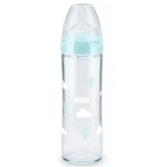 Стеклянная бутылочка Nuk First Choice+, 0-6 месяцев, 240 мл цена и информация | Бутылочки и аксессуары | kaup24.ee