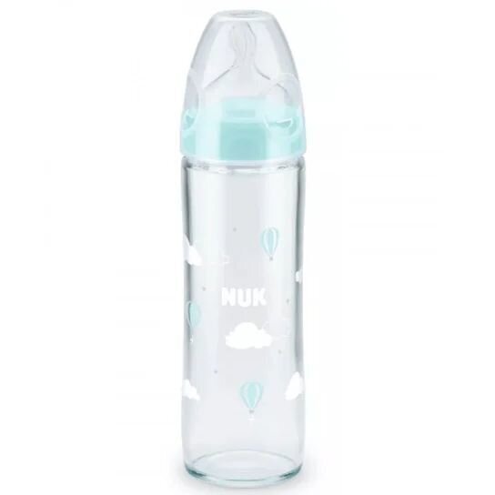 Klaaspudel Nuk First Choice+ 0-6 kuud, 240 ml цена и информация | Lutipudelid ja aksessuaarid | kaup24.ee
