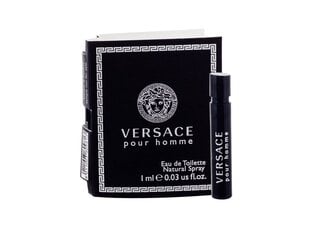 Туалетная вода Versace Pour Homme EDT для мужчин, 1 мл цена и информация | Мужские духи | kaup24.ee