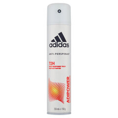 Antiperspirant Adidas AdiPower meestele, 250 ml hind ja info | Deodorandid | kaup24.ee