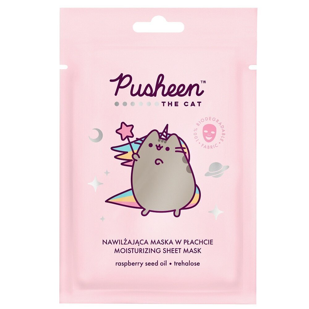 Näomask Pusheen Moisturizing Sheet Mask, 17 g цена и информация | Näomaskid, silmamaskid | kaup24.ee