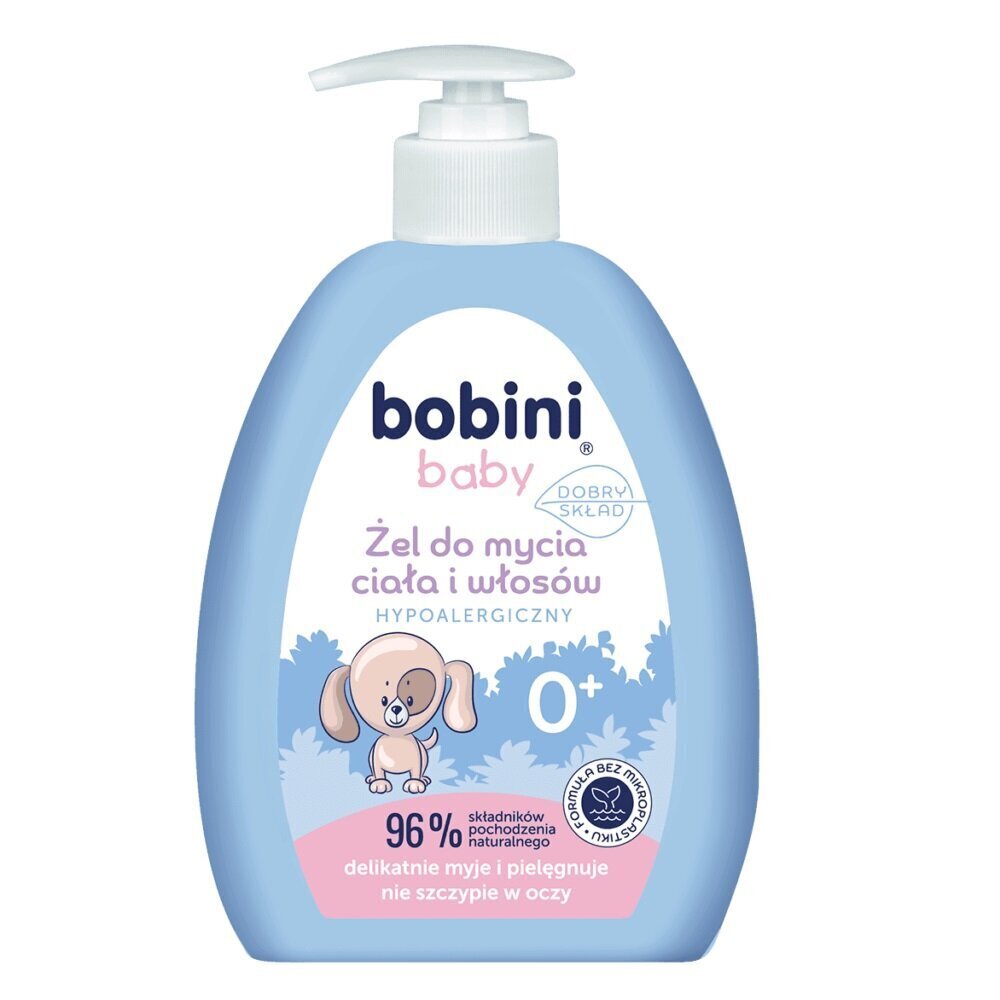Keha ja juuste pesugeel beebidele Bobini, 300 ml цена и информация | Laste ja ema kosmeetika | kaup24.ee