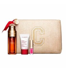 Komplekt Clarins naistele: seerum, 50 ml + huuleõli, 1.4 ml + palsam, 15 ml + kott hind ja info | Näokreemid | kaup24.ee