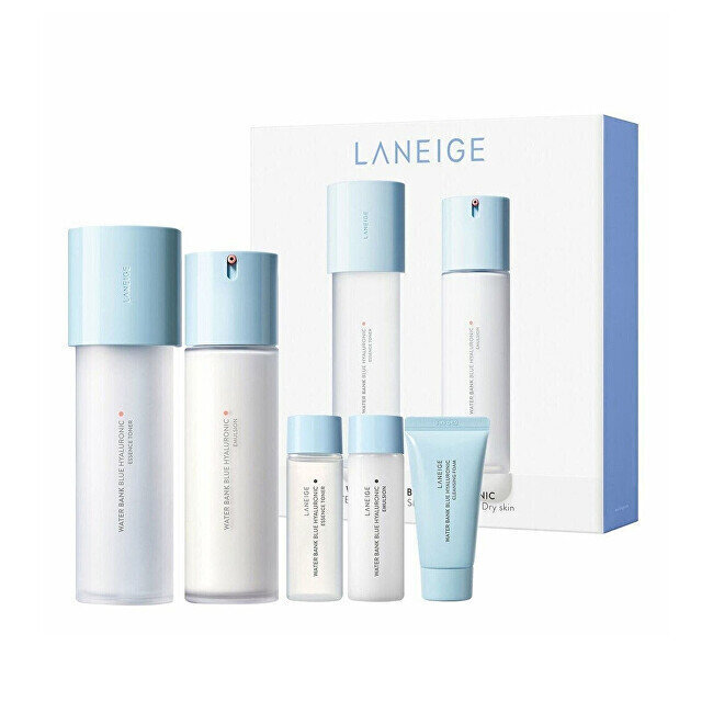 Komplekt Laneige Water Bank naistele: hüaluroonemulsioon, 120 ml + hüaluroonessentsi toonik, 160 ml + emulsioon, 10 ml + toonik, 10 ml + pesuvaht, 10 g цена и информация | Näokreemid | kaup24.ee