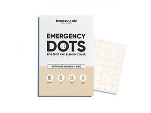 Пластыри от прыщей Breakout+aid Emergency Dots, 72 шт. цена и информация | Маски для лица, патчи для глаз | kaup24.ee