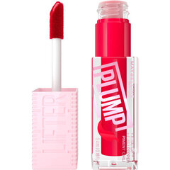 Huuleläige Maybelline Lifter Plump, 004 Red Flag, 5,4 ml hind ja info | Huulepulgad, -läiked, -palsamid, vaseliin | kaup24.ee