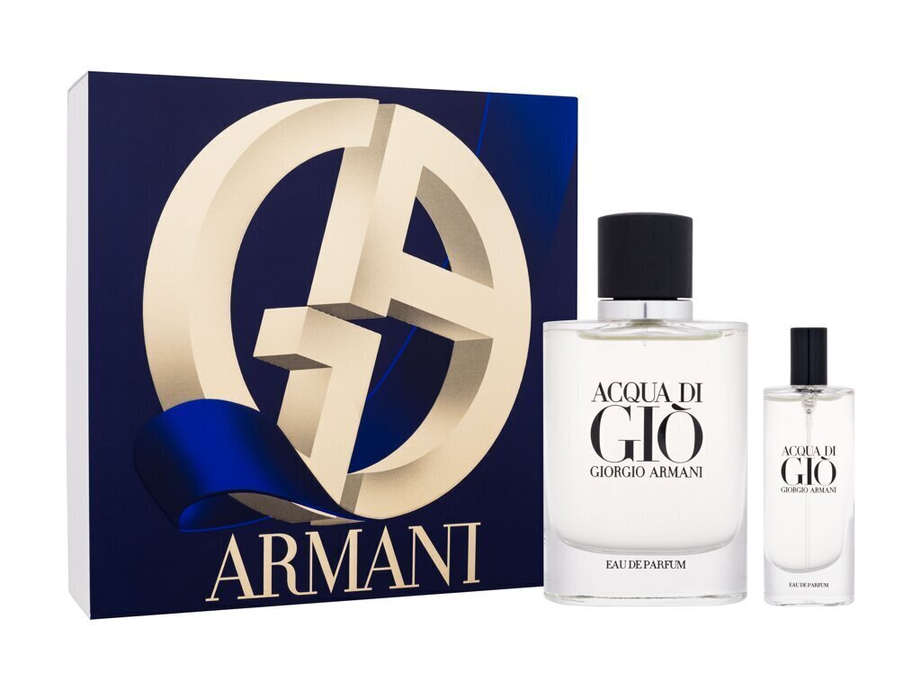 Komplekt Giorgio Armani meestele: tualettvesi 125 ml + parfüümvesi EDP 15 ml цена и информация | Meeste parfüümid | kaup24.ee