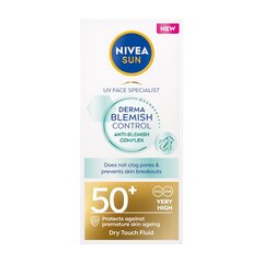 Крем от солнца Nivea_Sun UV Face SPF50+, 40мл цена и информация | Кремы от загара | kaup24.ee