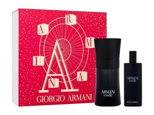 Komplekt Giorgio Armani Armani Code: tualettvesi EDT, 50 ml + tualettvesi EDT, 15 ml hind ja info | Meeste parfüümid | kaup24.ee