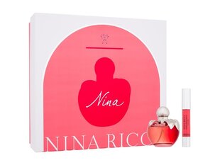 Komplekt Nina Ricci Les Belles De Nina naistele: tualettvesi EDT, 50 ml + huulepulk Pink Jumbo Lipstick Matte 2,5 g hind ja info | Naiste parfüümid | kaup24.ee