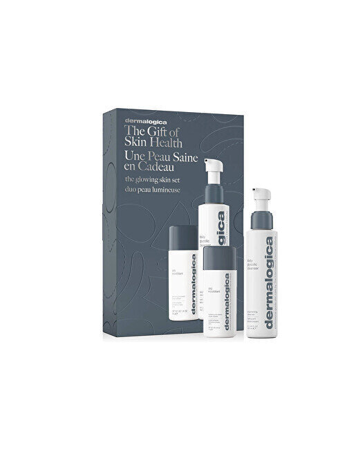 Komplekt näonaha hoolduseks Dermalogica The Glowing Skin Set: kirkust andev puhastusvahend, 150 ml + koorija, 40 g hind ja info | Näopuhastusvahendid | kaup24.ee