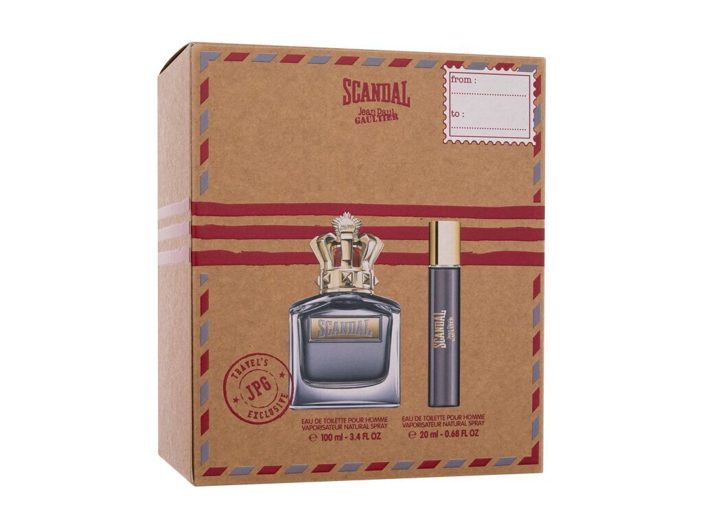 Komplekt Jean Paul Gaultier Scandal Pour Homme meestele: tualettvesi EDT, 100 ml + tualettvesi EDT, 20 ml цена и информация | Meeste parfüümid | kaup24.ee