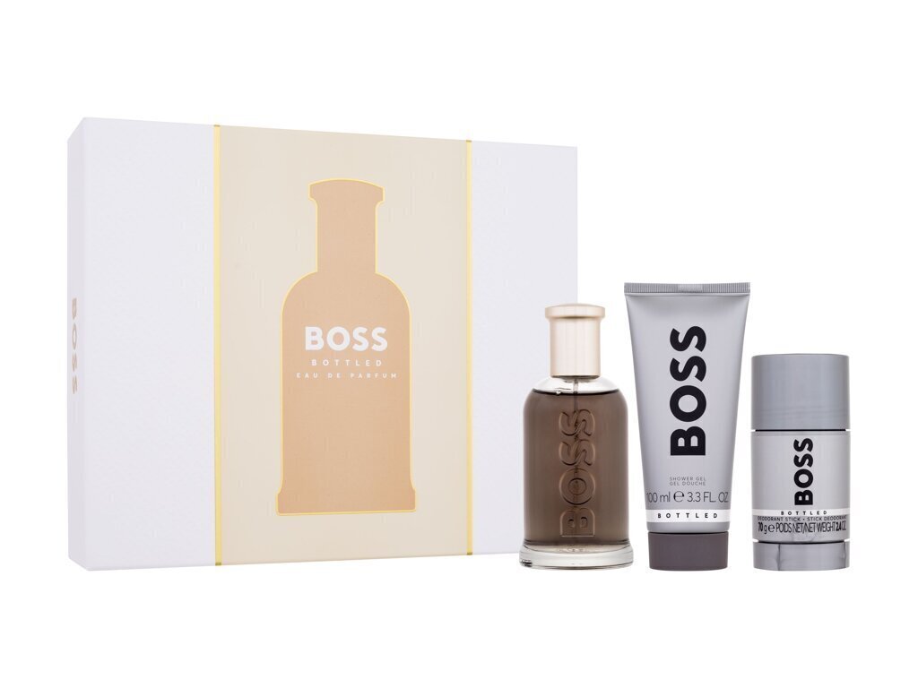 Komplekt Hugo Boss Boss Bottled meestele: parfüümvesi EDP, 100 ml + parfüümvesi EDP, 10 ml + dušigeel, 100 ml цена и информация | Meeste parfüümid | kaup24.ee