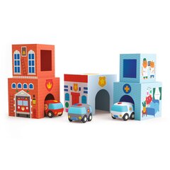 Блоки для младенцев с автомобилями Город Djeco цена и информация | Игрушки для малышей | kaup24.ee