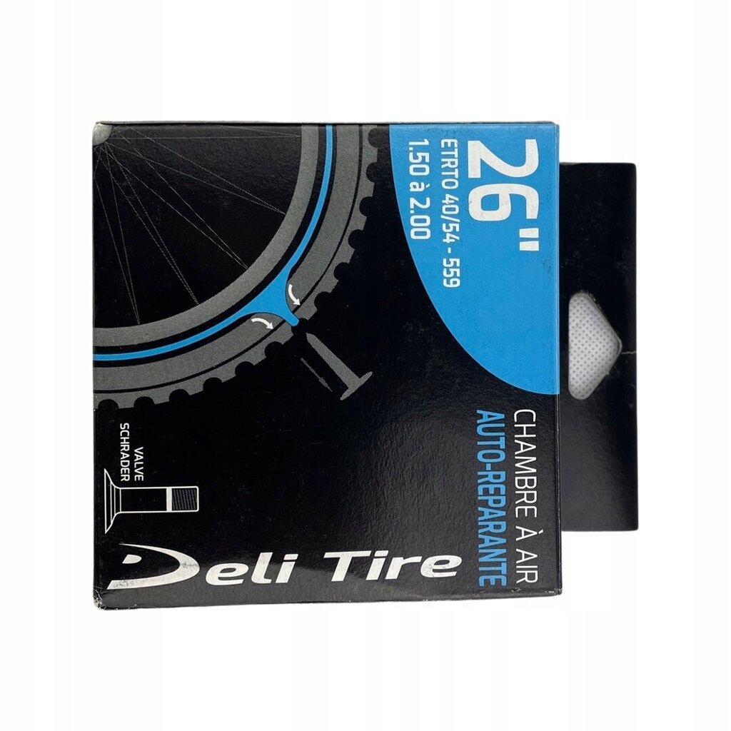 Jalgratta sisekumm Deli Tire 26x1,50/2,00", must hind ja info | Jalgratta sisekummid ja rehvid | kaup24.ee