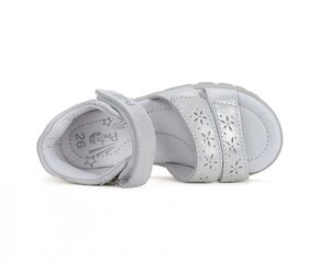 Кожаные  сандалии  для девочек PONTE 20.
DA05-4-1915.
Silver. цена и информация | Детские сандали | kaup24.ee