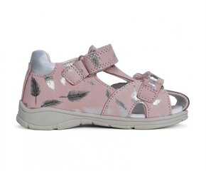 Кожаные  сандалии  для девочек PONTE 20.
DA05-4-1949L.
Pink. цена и информация | Детские сандали | kaup24.ee