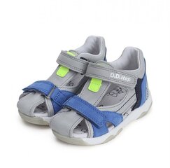 Кожаные сандалии для мальчиков D.D.Step, серые цена и информация | Детские сандали | kaup24.ee