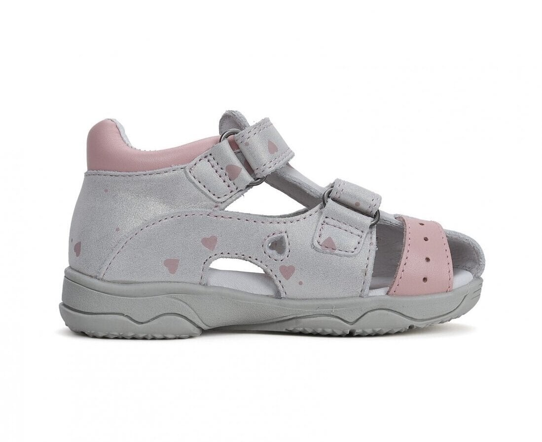 Nahast sandaalid tüdrukutele D.D.STEP. G064-41911M. Silver. hind ja info | Laste sandaalid | kaup24.ee