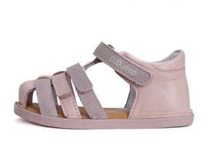 Кожаные сандалии для девочек D.D.Step "BAREFOOT".
G076-41876B.
Pink. цена и информация | Детские сандалии | kaup24.ee