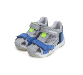 Кожаные сандалии для мальчика D.D.Step, серые цена и информация | Детские сандалии | kaup24.ee