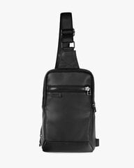 Сумка Milinal "Shuttle Uno Bag", экокожа, черная цена и информация | Мужские сумки | kaup24.ee