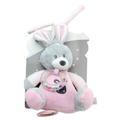 Детская погремушка Заяц, розовая, 18 см цена и информация | Игрушки для малышей | kaup24.ee