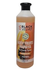 Гель для душа PAPAYA 500ml Black Velvet цена и информация | Масла, гели для душа | kaup24.ee