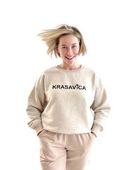 Женский свитшот Krassula Krasavica, песочный цена и информация | Женские кофты | kaup24.ee