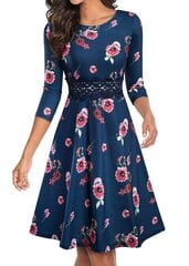 Женское платье Homeyee, темно-синее цена и информация | Платья | kaup24.ee