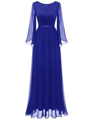 Длинное женское платье DressTells, синее цена и информация | Платья | kaup24.ee